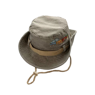 复古西部牛仔帽女春夏季大头围遮阳防晒渔夫帽显脸小户外登山帽子