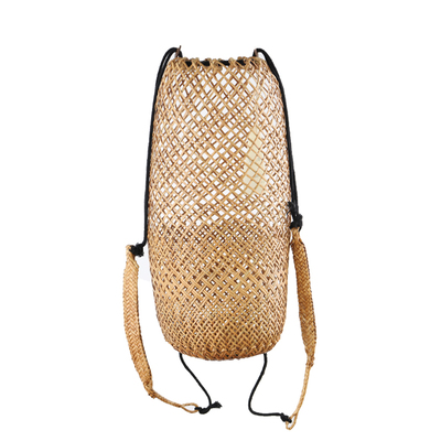 草编双肩背包复古巴厘岛镂空ins