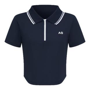 AO澳网运动T恤 翻领polo网球运动T恤时尚百搭修身网球POLO短袖T恤