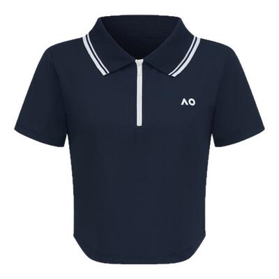 AO澳网运动T恤 翻领polo网球运动T恤时尚百搭修身网球POLO短袖T恤