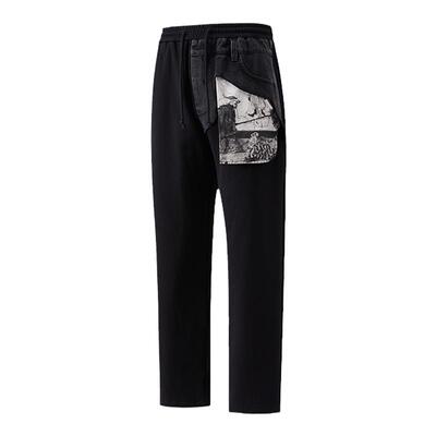 朋克乐队斜纹剪报POH纯棉长裤