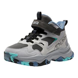 安踏儿童棉鞋男童山脊2025秋冬季新款加绒加厚保暖大棉运动鞋外穿