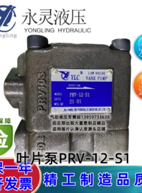 议价永灵YCL叶片泵 PRV-4/6/8/10/12/14/17/19/23/25/28/31/36RAF