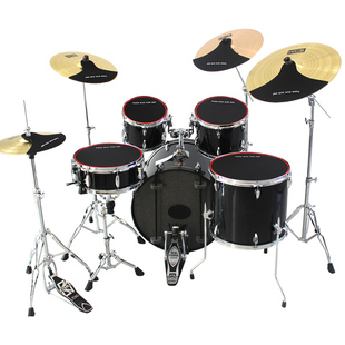 架子鼓消音垫静音打击鼓垫爵士鼓底鼓练习硅胶减音隔音圈神器套装