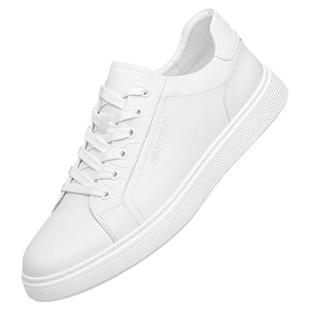 ZRO零度小白鞋男款2025新款轻便橡胶发泡底真皮白色板鞋纯白