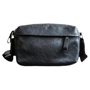 佐也原创男士单肩斜挎包手机包休闲通勤运动潮牌小包真皮牛皮男包