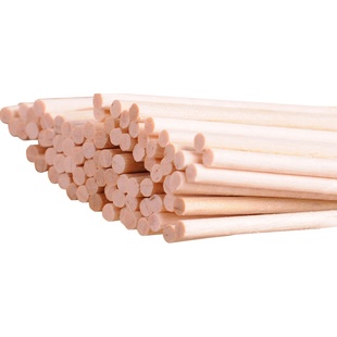 立体构成材料建筑模型DIY手工细木板圆棒木棍竹棒木棒实木圆木条