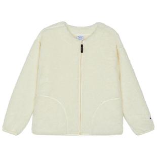 Champion冠军外套女2025冬季新款加厚仿羊羔绒休闲开衫短款上衣潮