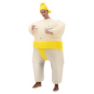 相扑力士大胖子儿童充气服搞怪生日派对成人搞笑人偶cos年会服装