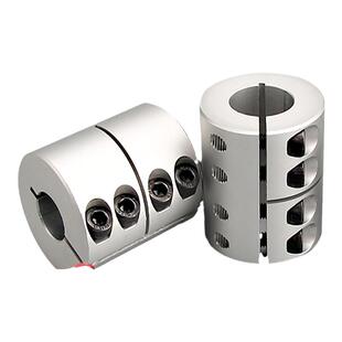 铝合金刚性联轴器 雕刻机大扭矩联轴节 电机丝杆一体式加紧连轴器