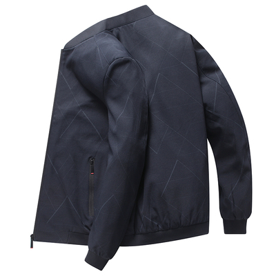 中年夹克男士棒球领春秋