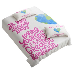 ELLEDECO60支兰精天丝四件套夏季凉感床单被套轻奢印花夏凉套件