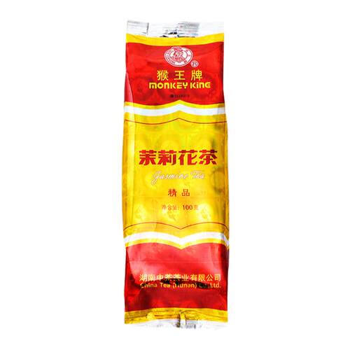 新茶中茶猴王牌茉莉花茶精品60g/100g飘雪浓香型冷泡茶叶横县