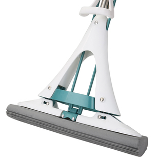 美丽雅胶棉拖把大号拖把对折式挤水海绵拖把懒人拖把木地板拖把