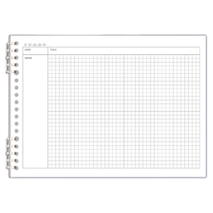 思维导图笔记本横版可拆卸活页本B5康奈尔网格本方格本学生备考学习考研大学生专用高效学习法模板制作网格本