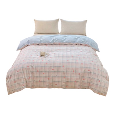 全棉亲肤裸睡公主风100%纯棉被罩