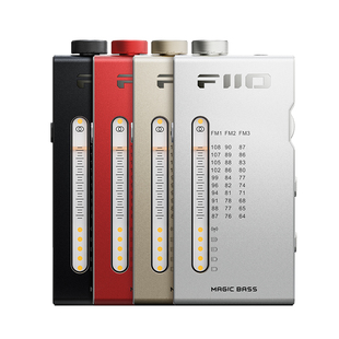 FiiO/飞傲 RR11便携立体声复古收音机FM调频充电BASS音效可做耳放