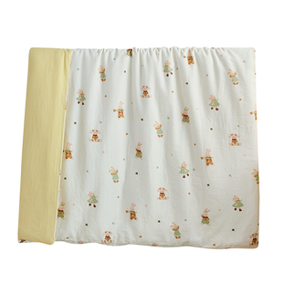 婴儿被套纯棉a类婴儿级纱布儿童宝宝小被罩100x120x150幼儿园定制