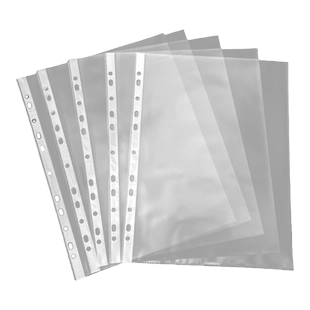 11孔文件袋透明塑料A4办公资料袋档案袋防水收纳合同插页式文件套加厚批发十一孔活页袋薄膜保护袋打孔插页袋