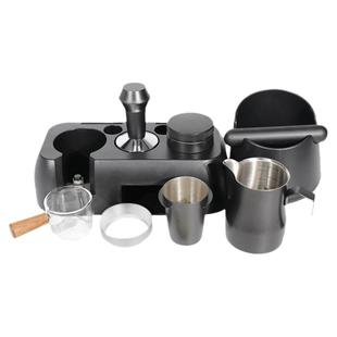 适用smeg咖啡机配件斯麦格egf03专用压粉锤布粉器底座三件套装