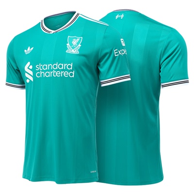 阿迪达斯2526赛季利物浦二客球衣