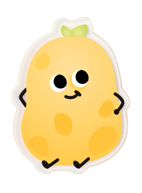 亚克力佛系松弛文字冰箱贴