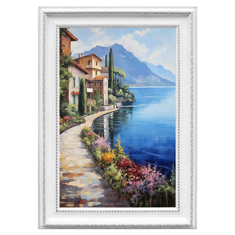欧式地中海风格沙发背景墙装饰画