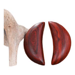 红檀圣卦红木掷杯桃木羊角杯阴阳杯家用寺庙月牙贡杯佛堂用品