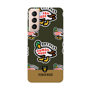 鸭子适用用三星S25ultra手机壳红色s24/s23/s22note20ultra半包硬壳韩国涂层菲林个性创意新款