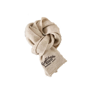 羊毛围巾冬季女生2025新款情侣韩系百搭围脖秋冬高级感氛围白色绒