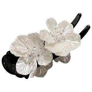 ab双面丸子头头饰简约百搭多功能盘发神器高马尾固定后脑勺发夹女