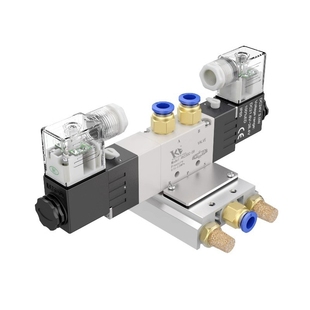 三位五通气动控制换向电磁阀4V130E/230E/330E/430E-06-08-10-15