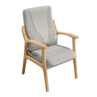 伴龄居老人座椅实木扶手高靠背餐椅家用书房久坐舒服适老专用椅子