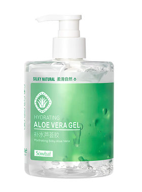 正品按压式大瓶晒后修护芦荟胶
