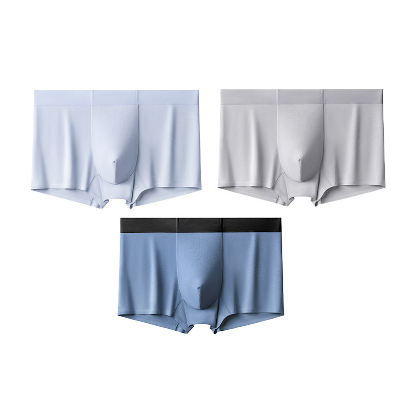 汕头市浠祺服饰有限公司三条装60支莫代尔男士内裤无痕四角平角裤