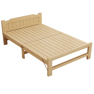 实木折叠床午休单人床成人简易家用2026硬板床午睡床双人床出租房