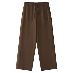 FILA FUSION | Mr Doodle联名针织长裤女2025冬季新款宽松直筒裤