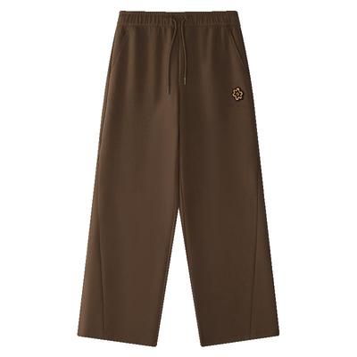 FILA FUSION | Mr Doodle联名针织长裤女2025冬季新款宽松直筒裤