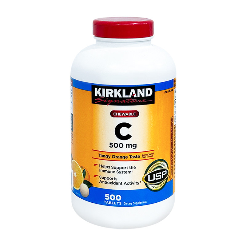 美国Kirkland橙味咀嚼维生素C