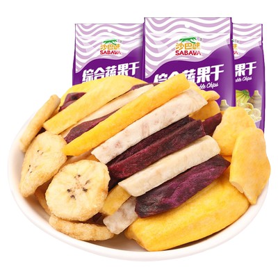 越南进口紫薯香芋脆片综合蔬果干