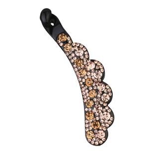 高档镶钻发夹2024新款水晶小号竖夹大号香蕉夹高马尾女竖卡马尾夹