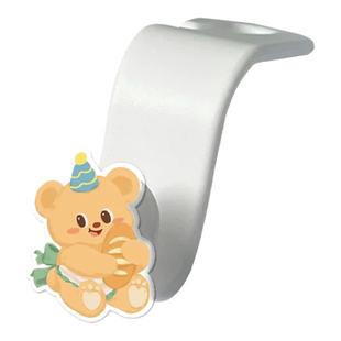 线条小狗挂钩车载汽车后排多功能车用座椅背隐形挂勾可爱卡通高级