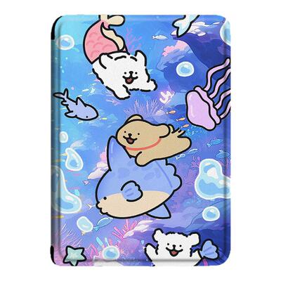 线条小狗电子书保护套适用汉王clear6pro阅读器plus定制6寸卡通电纸书clear7潮Turbo磁吸N10mini7.8寸保护壳
