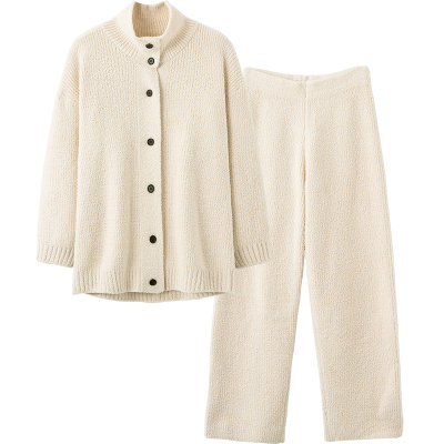 思莉太太半边绒可外穿高领家居服