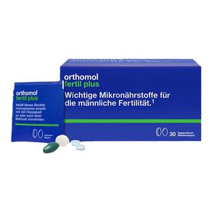德国Orthomol 奥适宝男性备孕叶酸左卡尼丁精子番茄红素活力锌硒