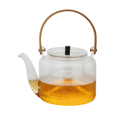 雅集玻璃黑茶加厚茶壶耐热提梁壶