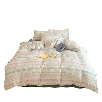 A类母婴级全棉双层纱印花四件套