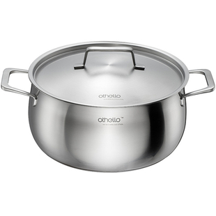 德国加深316火锅26cm进口18/10不锈钢大容量鼓型汤锅欧式煎锅28