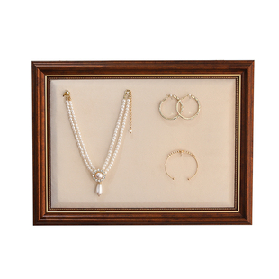 法式复古首饰展示架墙面挂式相框展示板项链手链耳环饰品摆摊陈列