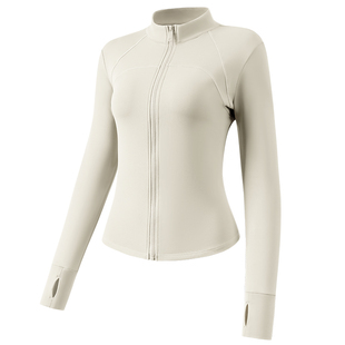 361加绒瑜伽服上衣女2026冬季保暖健身服训练服跑步外套运动长袖